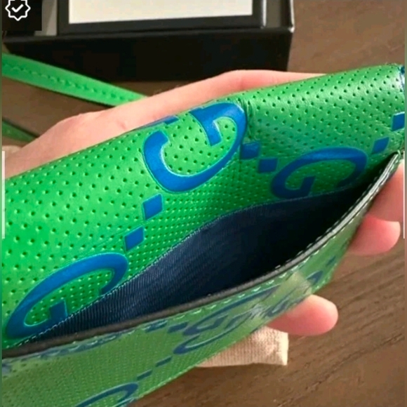 Gucci "Jumbo" GG Logo CARD Holder On Lanyard NIB - Picture 5 of 6